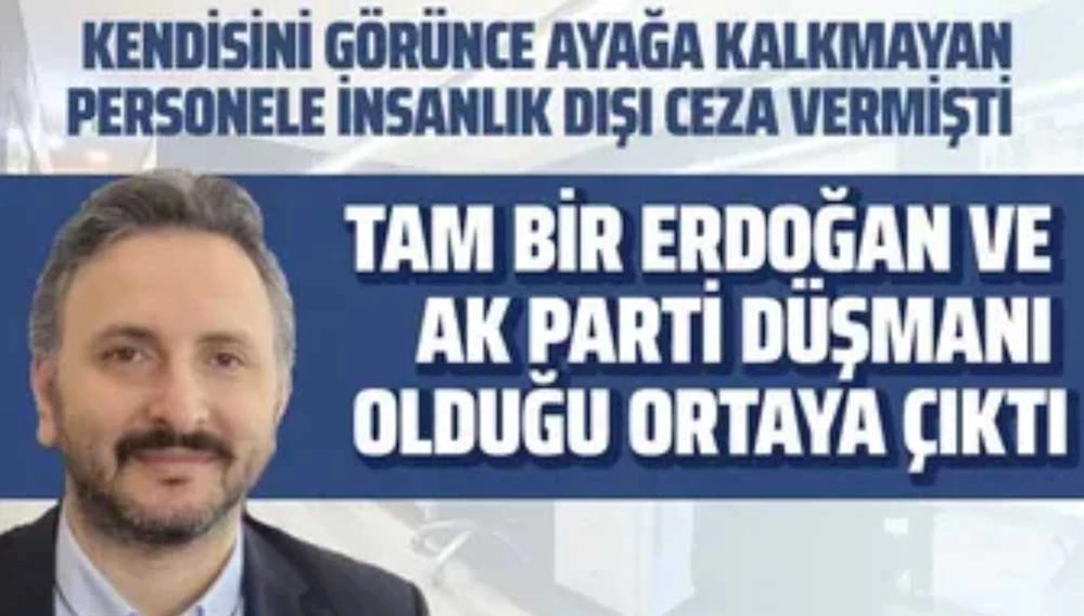Belediye Başkan yardımcısı tam bir Ak parti düşmanı çıktı