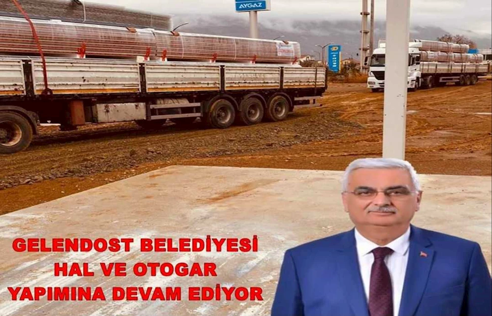 GELENDOST BELEDİYESİ HAL VE OTOGAR YAPIMI ÇALIŞMALARINA DEVAM EDİYOR