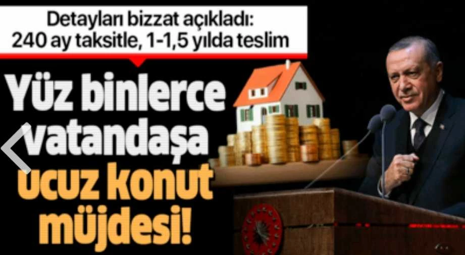 Son dakika: Başkan Erdoğan 100 bin sosyal konut projesinin detaylarını açıkladı