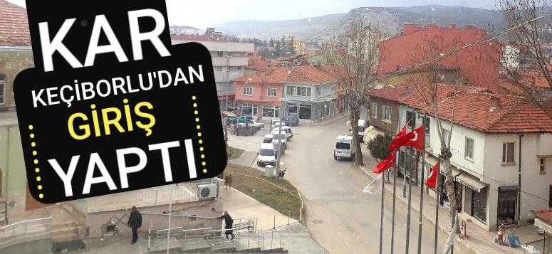 Kar keçiborludan giriş yaptı