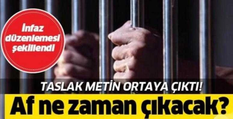 İnfaz düzenlemesi şekillendi... Taslak metin ortaya çıktı