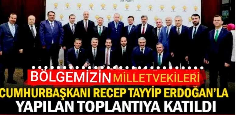 CUMHURBAŞKANI RECEP TAYYİP ERDOĞAN’LA YAPILAN TOPLANTIYA KATILDILAR