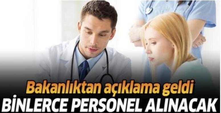 KPSS ile 8 bin 844 sözleşmeli sağlık personeli alınacak! Sağlık Bakanı duyurdu