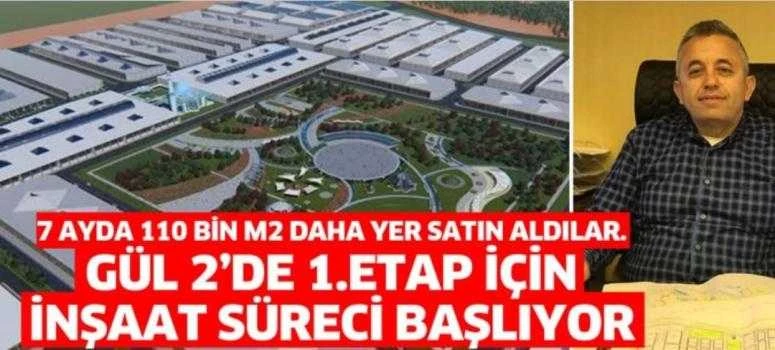 GÜL 2’DE 1.ETAP İÇİN İNŞAAT SÜRECİ BAŞLIYOR