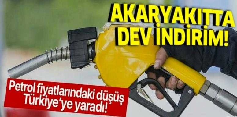 Benzin ve Motorinde Dev İndirim