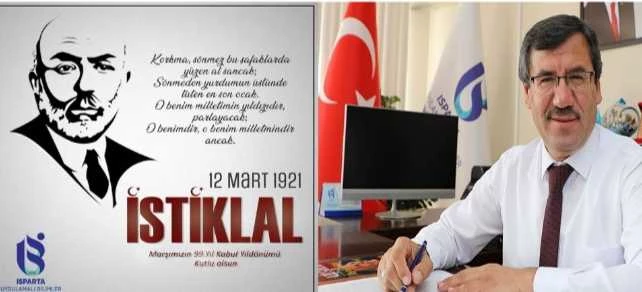 Rektör Diler’in İstiklal Marşımızın Kabulünün 99.Yılı Kutlama Mesajı