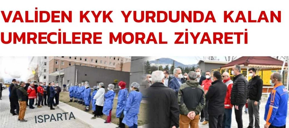 VALİDEN KYK YURDUNDA KALAN UMRECİLERE MORAL ZİYARETİ