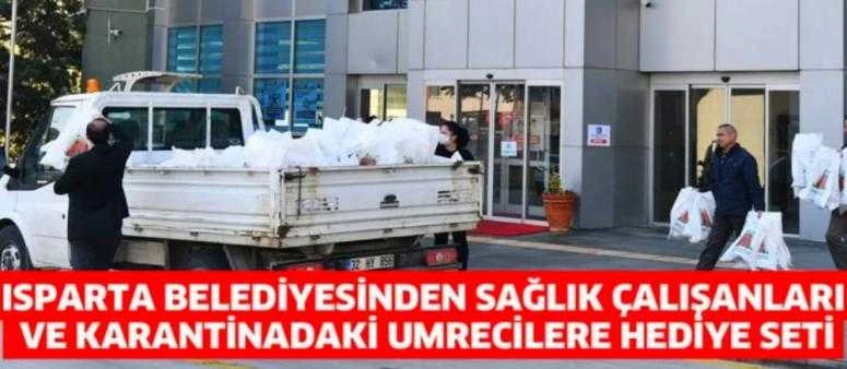 Isparta Belediyesinden Karantinacı ve sağlıkçılara jest