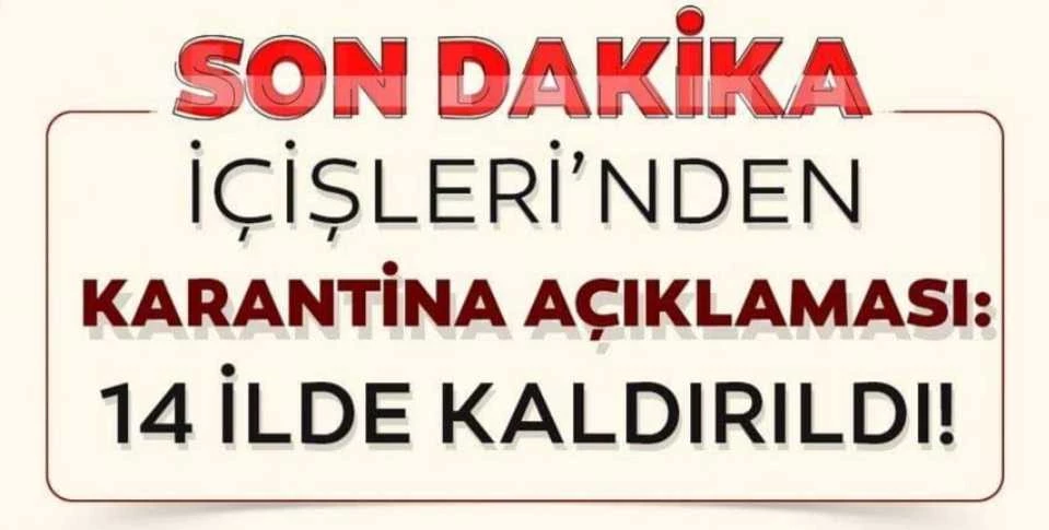 Son dakika! İçişleri Bakanlığı