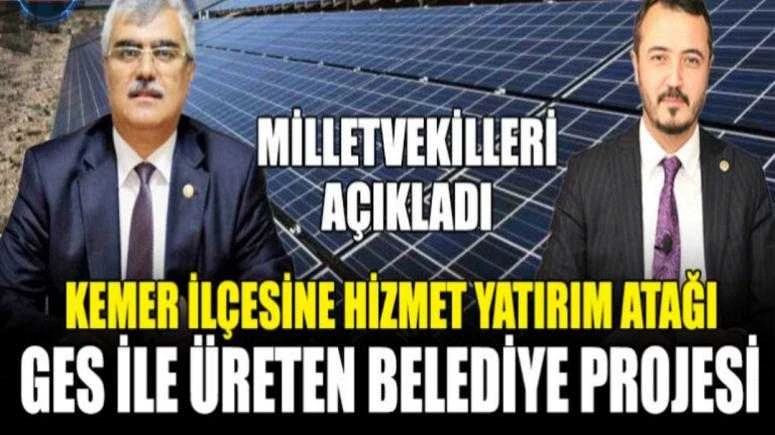 Burdur Kemer ilçesine hizmet yatırım atağı