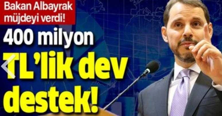 Son dakika: 400 milyon TL