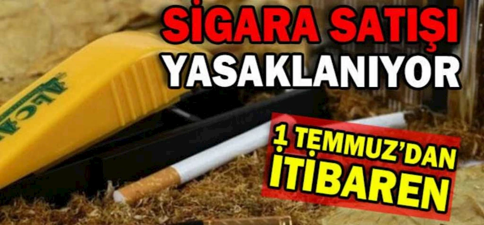 SARMA SİGARA YASAKLANIYOR