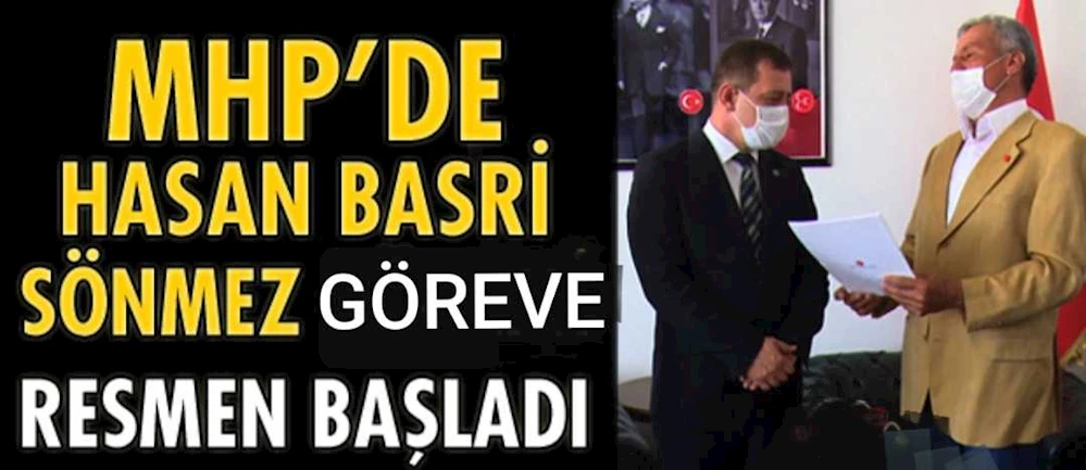ISPARTA MHP İL BAŞKANI SÖNMEZ GÖREVE BAŞLADI