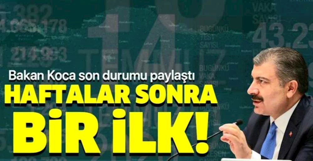 Sağlık Bakanı Fahrettin Koca 14 Temmuz Kovid-19 vaka sayılarını açıkladı