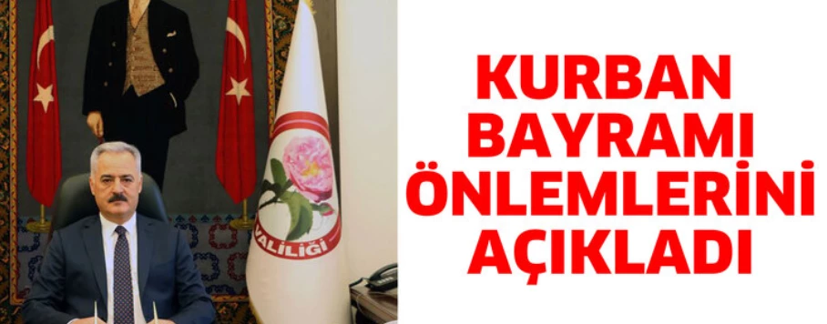 VALİ SEYMENOĞLU BAYRAM TEDBİRLERİNİ AÇIKLADI