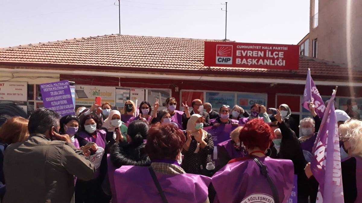 Ankarada İstanbul Sözleşmesi protestoları sürüyor