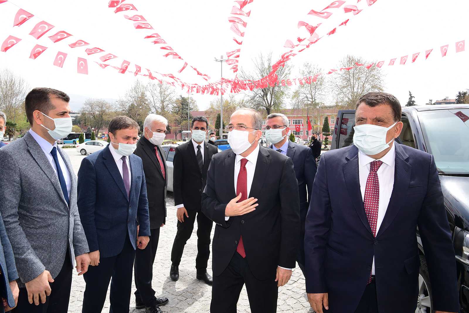 Milli Savunma Bakan Yardımcısı Alpaydan Başkan Gürkana ziyaret