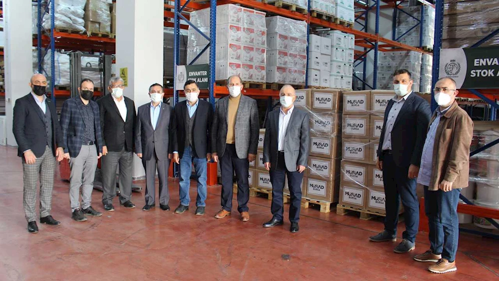 MÜSİAD Bursadan erzak desteği