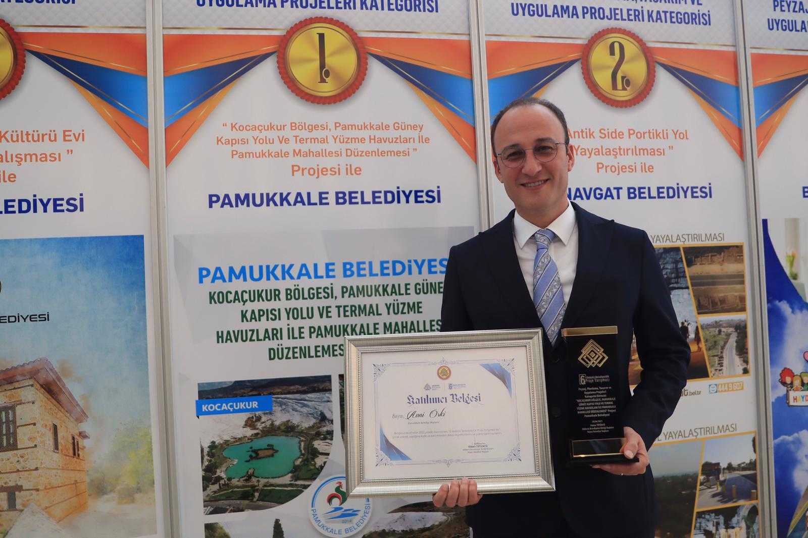 Akdeniz Belediyeler Birliğinden Pamukkaleye büyük ödül