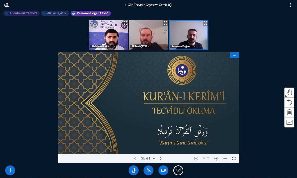 Sakaryada Kuran-ı Kerim ve Osmanlı Türkçesi eğitimleri