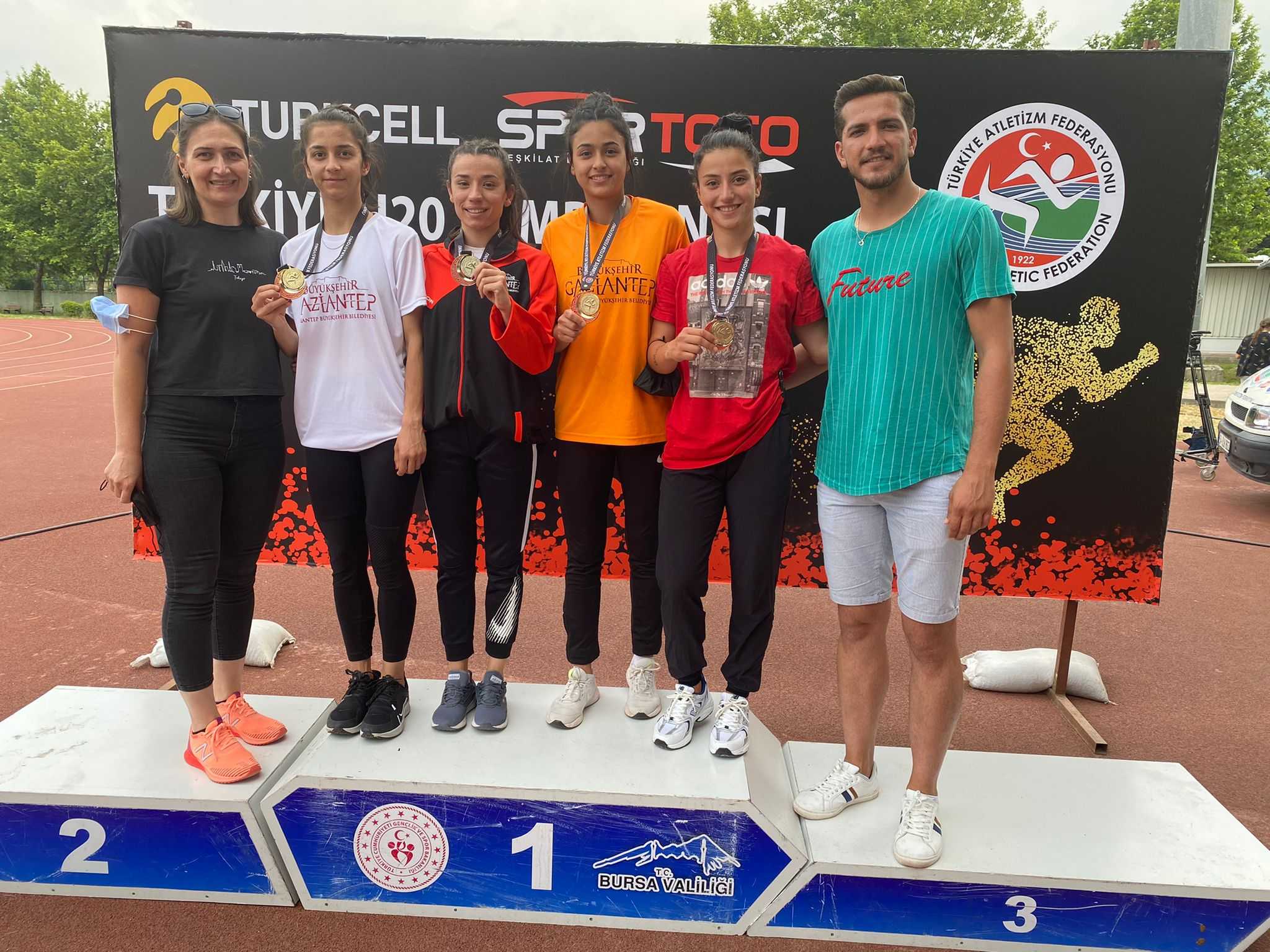 Gazi şehirli atletler Türkiye U20 Şampiyonası’na damga vurdu