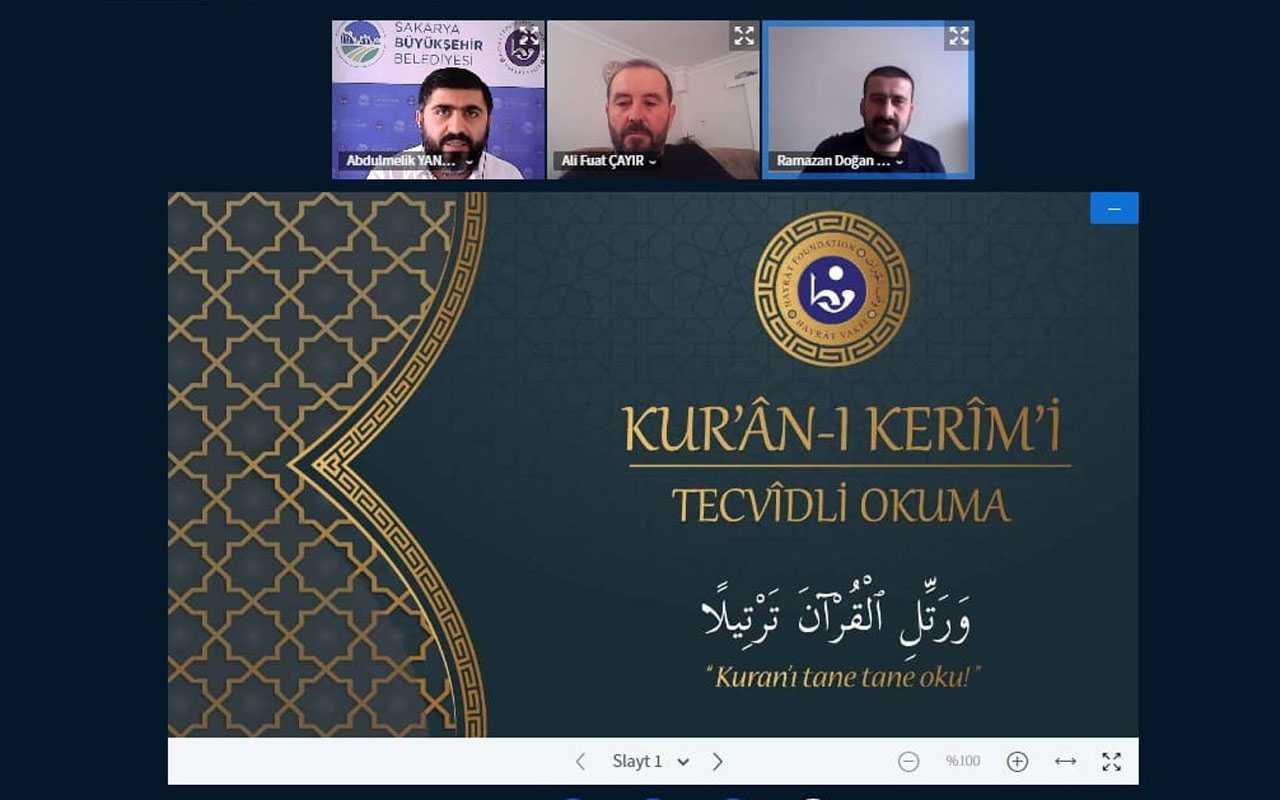 Sakarya’da Osmanlı Türkçesi ve Kur’an-ı Kerim’i online öğrendiler