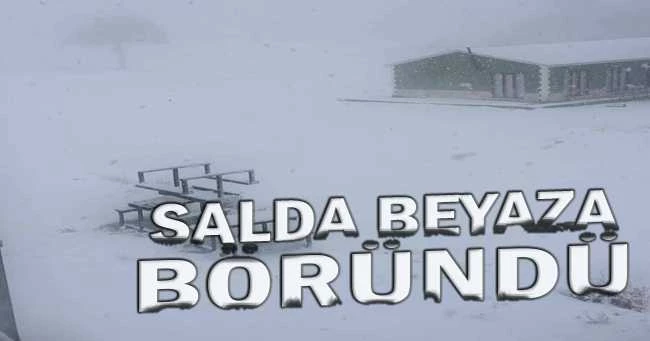Salda Kayak Merkezi’ne 2020 kış sezonun ilk karı düştü