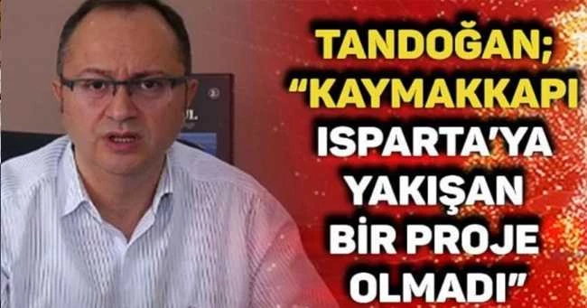 İYİ PARTİ İL BAŞKANI TANDOĞAN: KAYMAKKAPI MEYDANI GÜZEL OLMADI