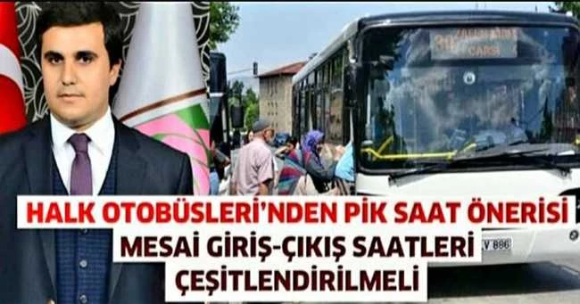 HALK OTOBÜSLERİ’NDEN PİK SAAT ÖNERİSİ