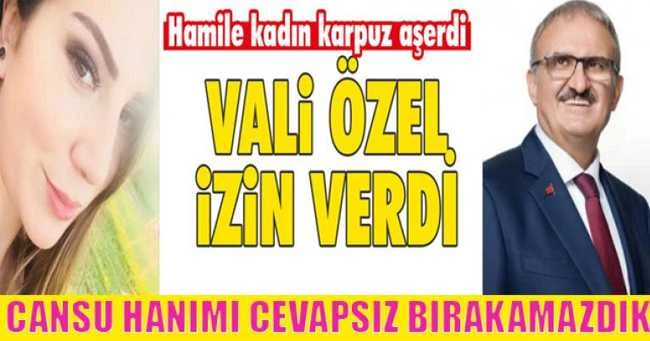 Hamile Kadın Karpuz Aşerdi, Vali Özel İzin Verdi