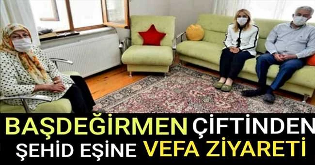 BAŞDEĞİRMEN ÇİFTİNDEN ŞEHİT EŞİNE VEFA ÖRNEĞİ