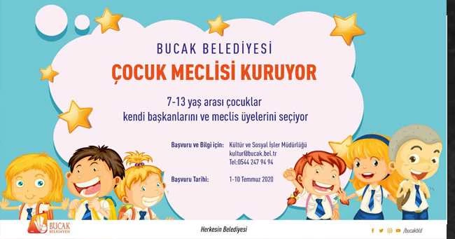 BUCAK’TA BİR İLK DAHA: BUCAK BELEDİYESİ ÇOCUK MECLİSİ KURUYOR; HAYDİ ÇOCUKLAR SÖZ SIRASI SİZDE