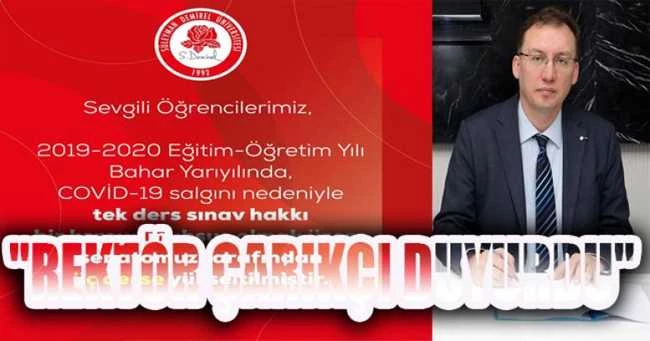 REKTÖR ÇARIKÇI