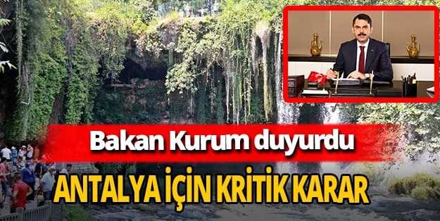 Bakan Murat Kurum Düden Çayı