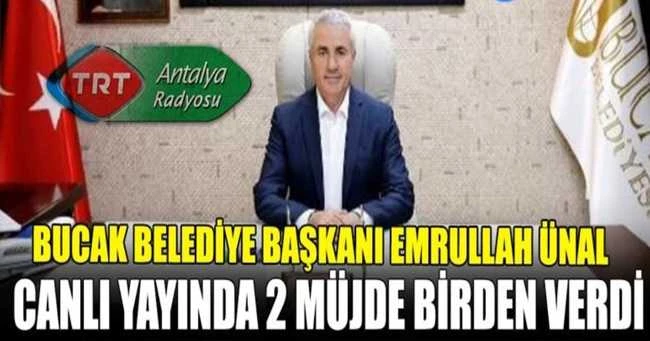 Başkan Ünal Canlı Yayında Müjdeledi