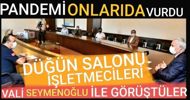 Isparta Valisi Seymenoğlu Düğün Salonu İşletmecileriyle Görüştü