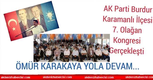 AK Parti Burdur Karamanlı İlçesi 7. Olağan Kongresi Gerçekleşti