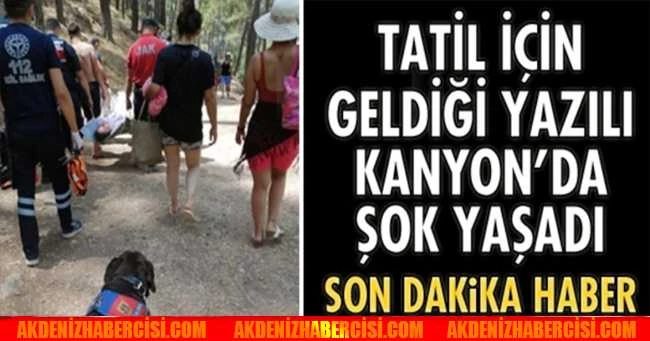 YAZILI KANYONA PİKNİĞE GELDİ AYAĞINI KIRDI