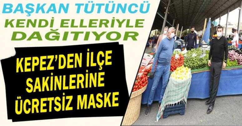 Kepez’den ilçe sakinlerine ücretsiz maske