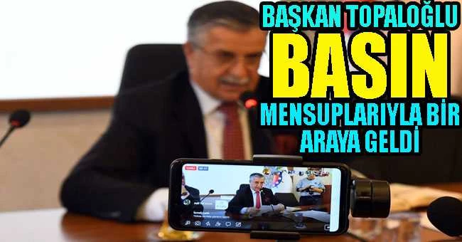 Kemer Belediye Başkanı Necati Topaloğlu, basın mensuplarıyla bir araya geldi