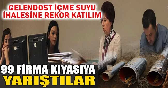 ISPARTA GELENDOST İÇME SUYU İHALESİNE REKOR KATILIM