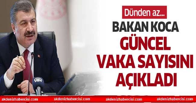 Bakan Koca güncel vaka sayısını açıkladı: Dünden az...