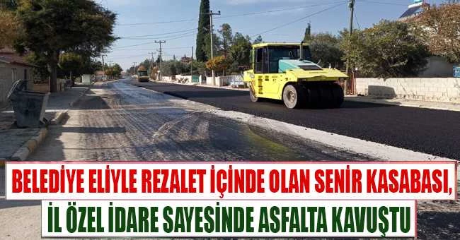 REZALET İÇİNDE OLAN SENİR KASABASINA ÖZEL İDARE EL ATTI