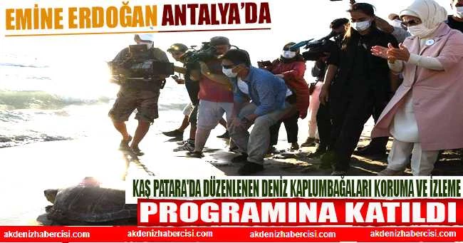 ERDOĞAN KAŞ PATARADA DÜZENLENEN DENİZ KAPLUMBAĞALARI KORUMA VE İZLEME PROGRAMINA KATILDI