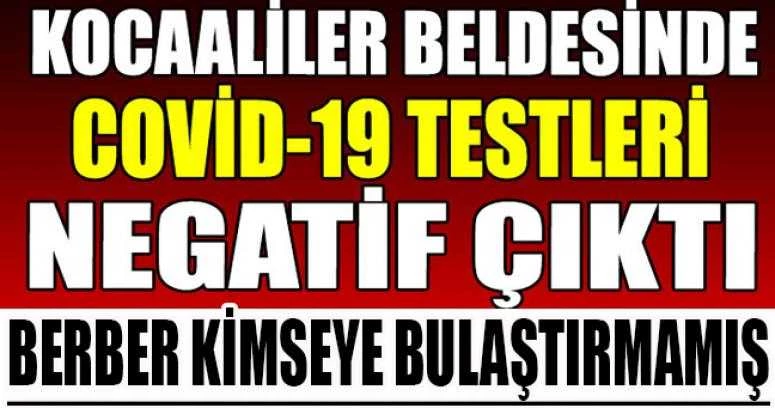 KOCAALİLER BELDESİNDE TEST BELLİ OLDU?
