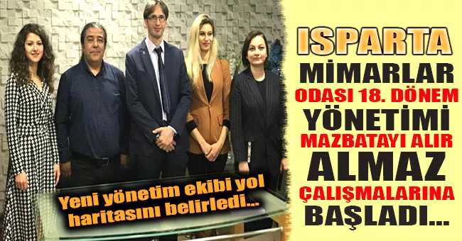 MİMARLAR ODASI 18. DÖNEM YÖNETİMİ MAZBATAYI ALIR ALMAZ ÇALIŞMALARINA BAŞLADI...