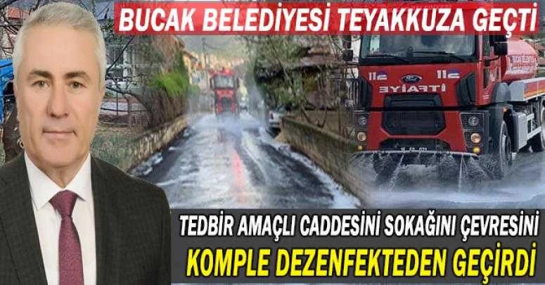 BUCAK BELEDİYESİ SALGININ YAYILMAMASI İÇİN ÖNLEMLERİNİ SÜRDÜRÜYOR