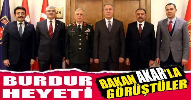 BURDUR HEYETİ BAKAN AKAR