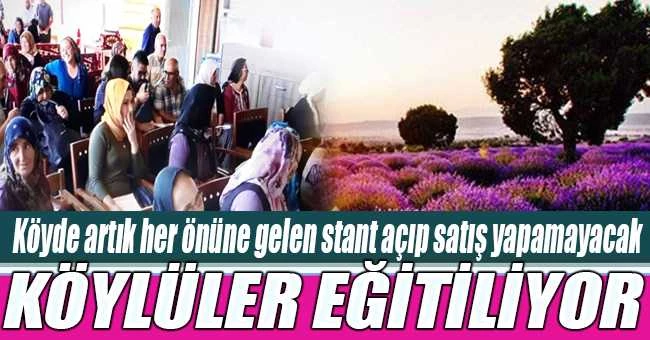 LAVANTA KÖYLERİNDE STANDTÇILAR EĞİTİLİYOR