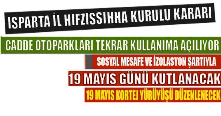 ISPARTA İL HIFZISSIHHA KURULU KARARI